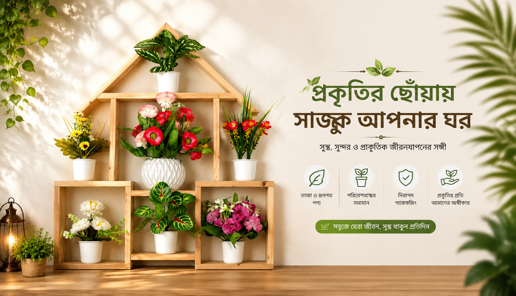প্রকৃতির ছোঁয়ায় সাজুক আপনার ঘর